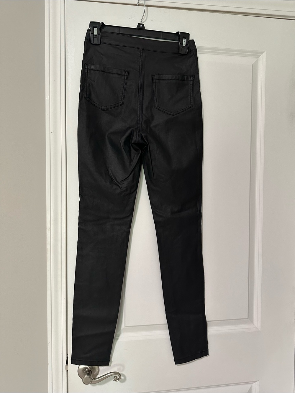 Charlotte Russe Black Faux Leather Skinny Pants